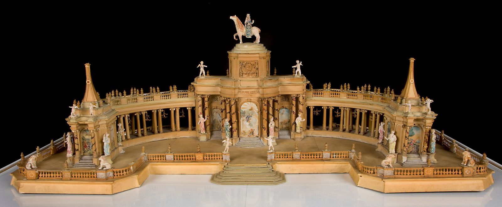 Model of the fireworks pavilion in the Hofvijver in honor of the Peace of Aachen (1748)