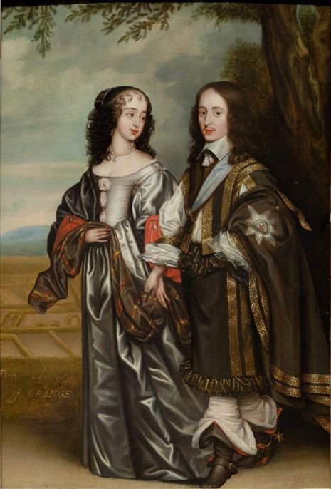 Portrait of Prince Willem II and Maria Henriëtte Stuart