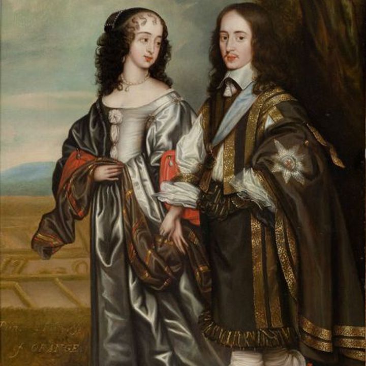 Portrait of Prince Willem II and Maria Henriëtte Stuart