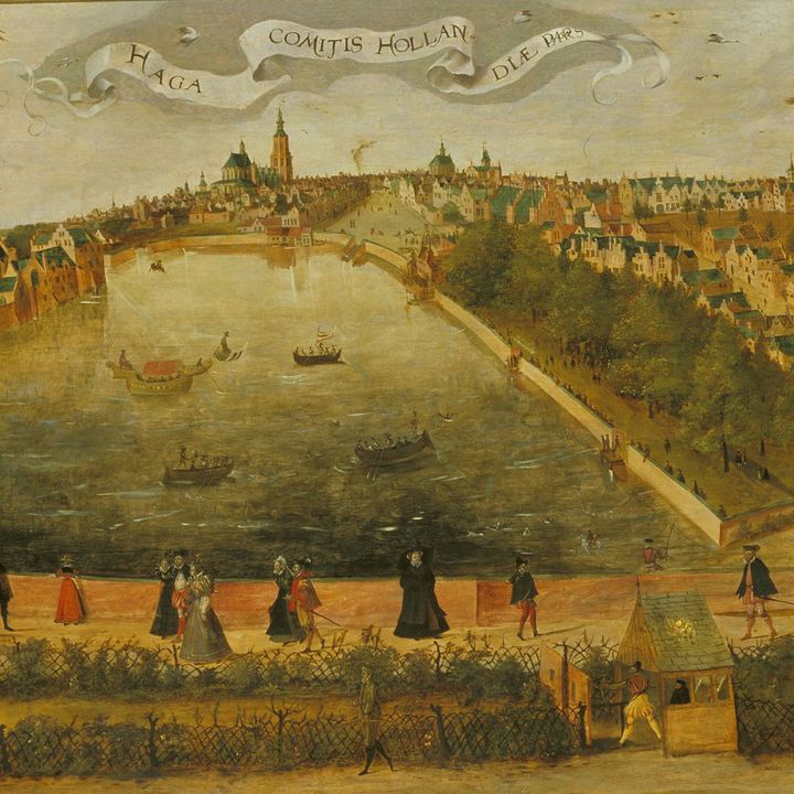 De Hofvijver gezien vanaf het Doelenterrein