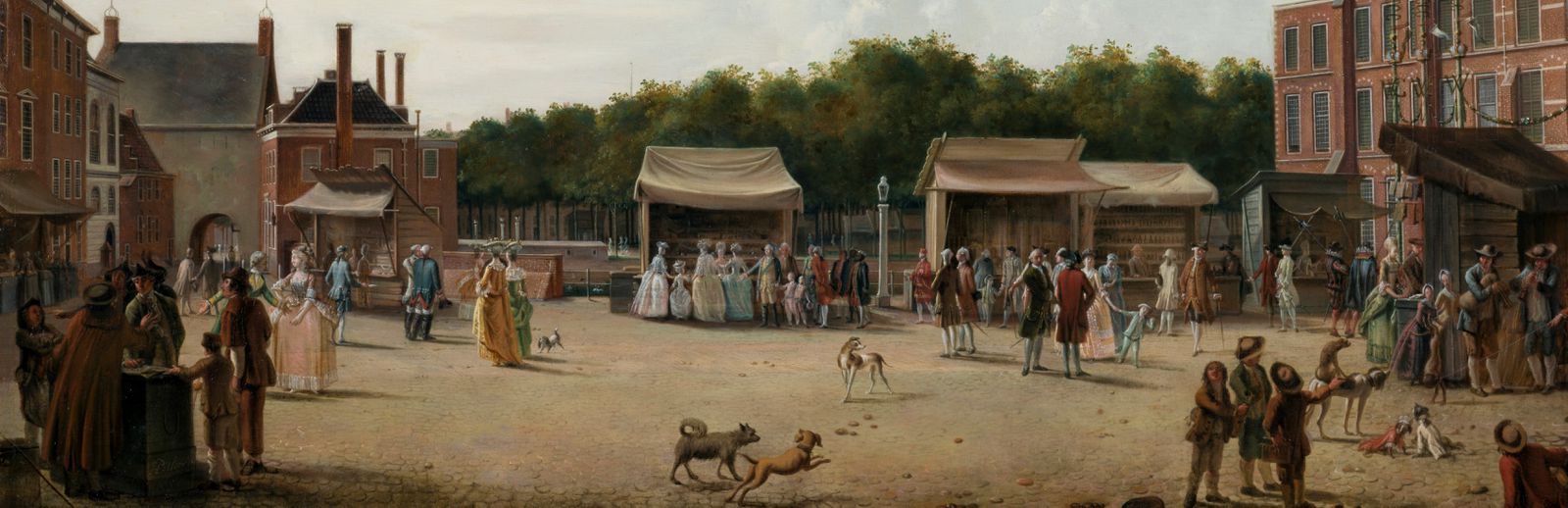 Het Buitenhof tijdens de Haagse kermis