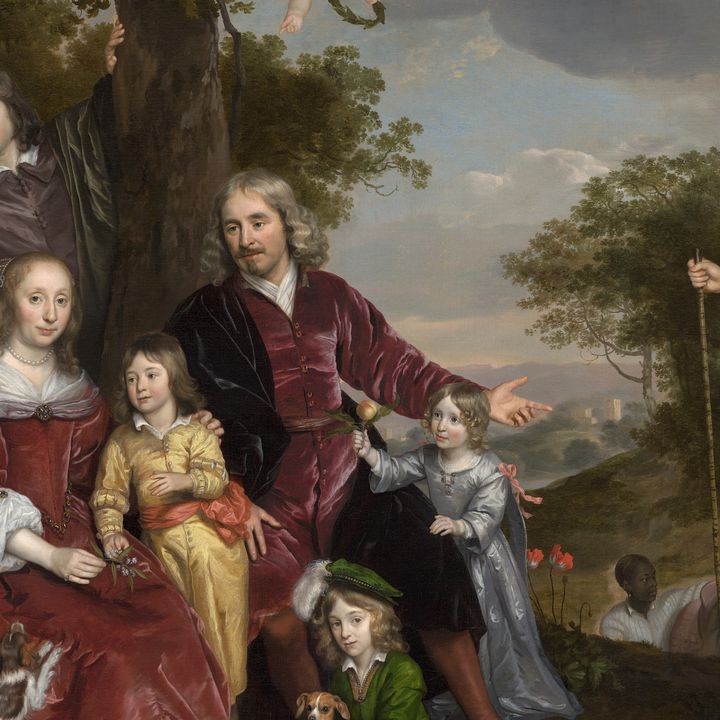 Portret van de familie Van den Kerckhoven