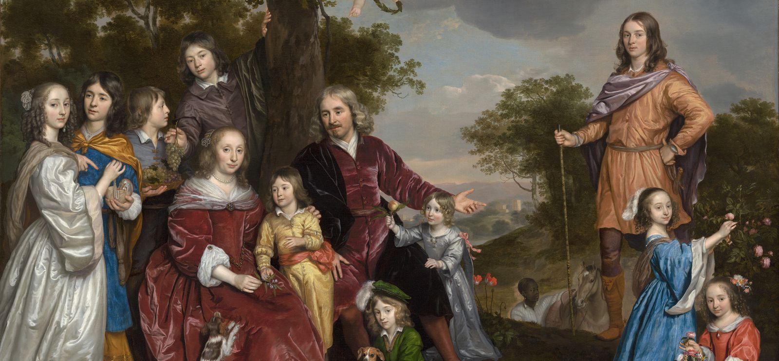 Portret van de familie Van den Kerckhoven