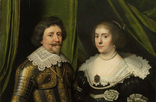 Portretten van Frederik Hendrik en Amalia van Solms
