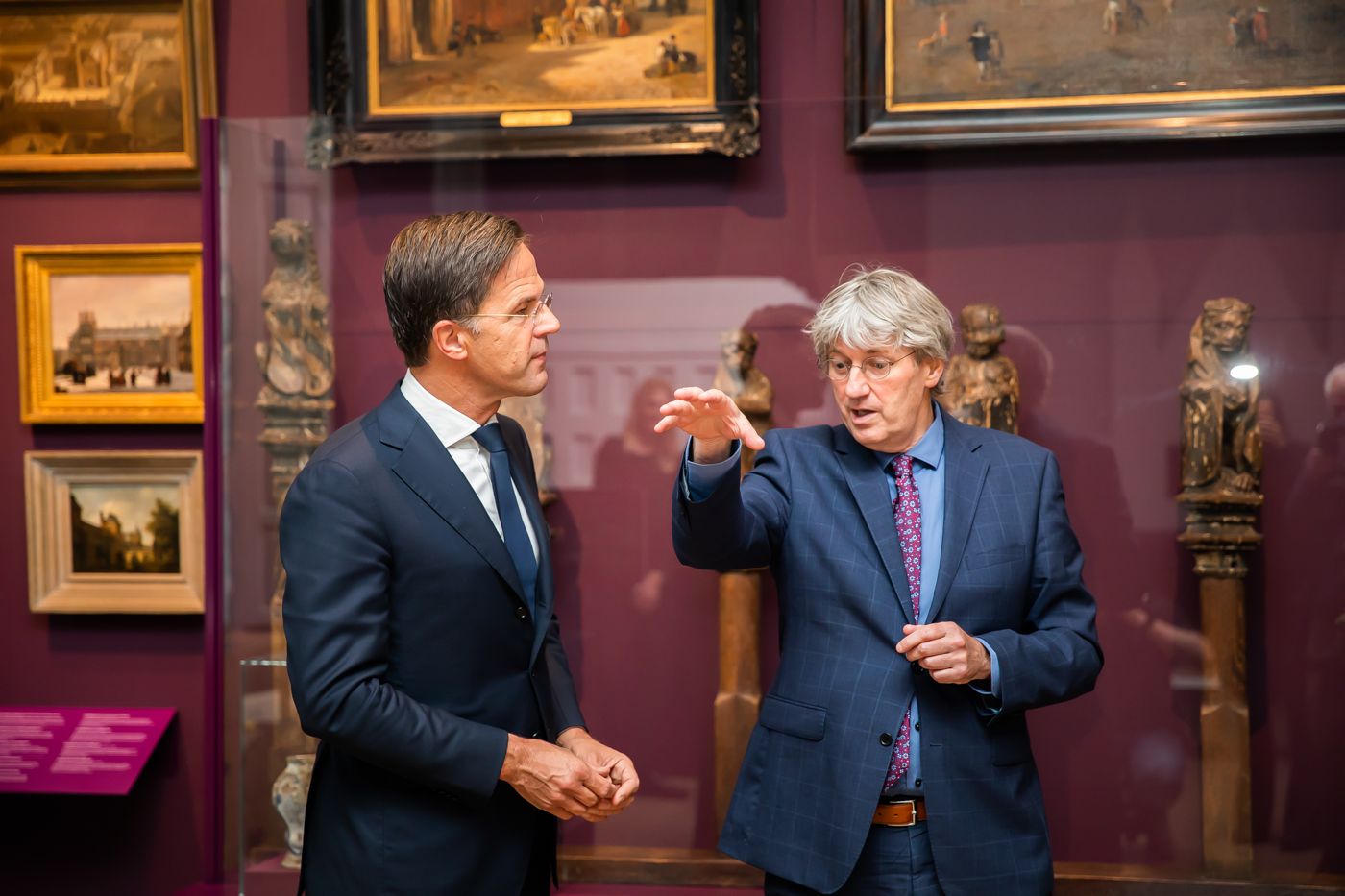 Opening Macht - 800 jaar Binnenhof door demissionair minister-president Mark Rutte