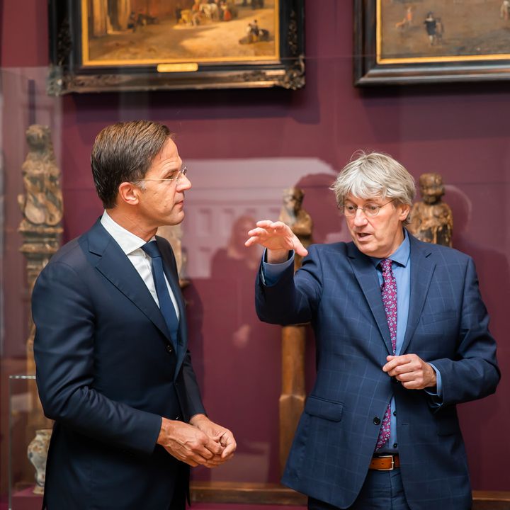 Opening Macht - 800 jaar Binnenhof door demissionair minister-president Mark Rutte