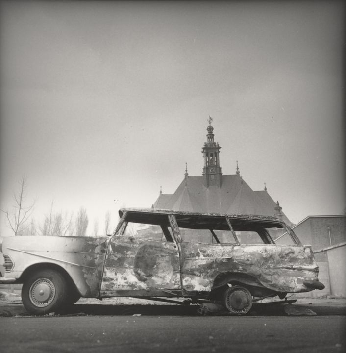 Frederick Linck, Auto na de oudejaarsviering 1974.jpg